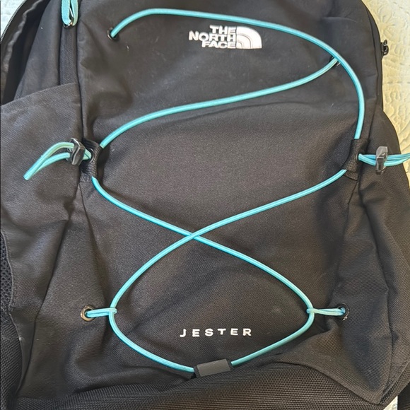 The North Face Black Backpack Jester with Blue Accents - Picture 5 of 5